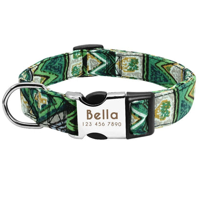 Custom ID Nylon Dog Collar