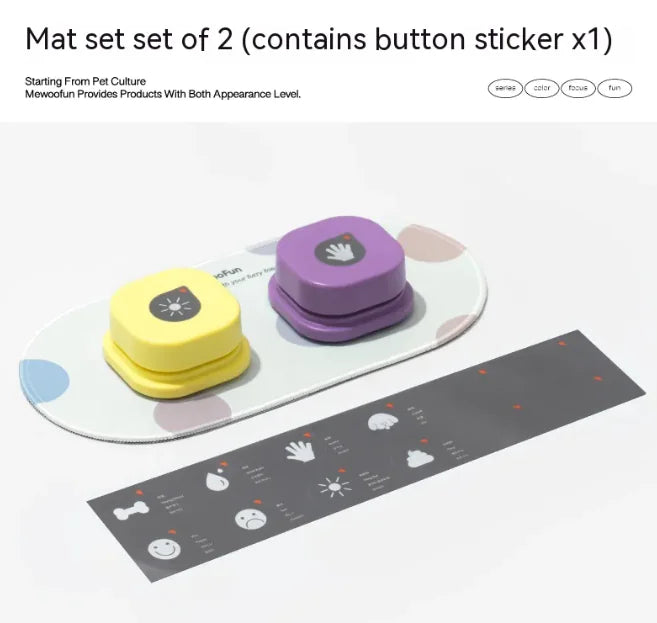 PetChat Button 9 Colors Recordable