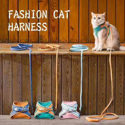 Cat Vest Pet Harness And Leash Set ( Code: 120 )