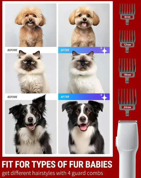 All-In-One Quiet Pet Grooming Vacuum Kit