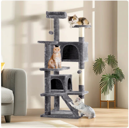 Multi-Level Cat Tree & Activity Tower – Dark Grey