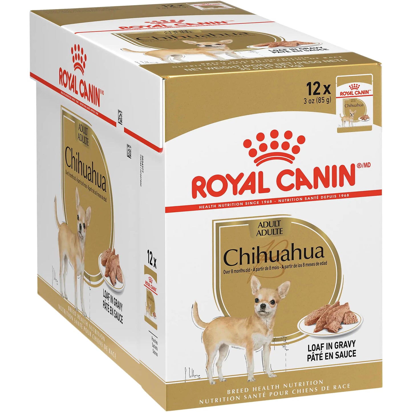 Royal Canin Breed Health Nutrition Chihuahua Adult Loaf in Gravy Wet Dog Food 3 oz pouch (12-count)