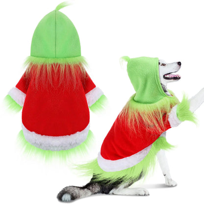 Festive Pup XXL Christmas Hoodie & Hat