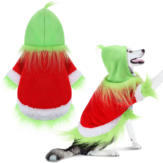 Sudadera con capucha y gorro navideño Festive Pup XXL