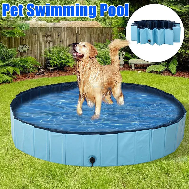 Piscina plegable para baño de mascotas