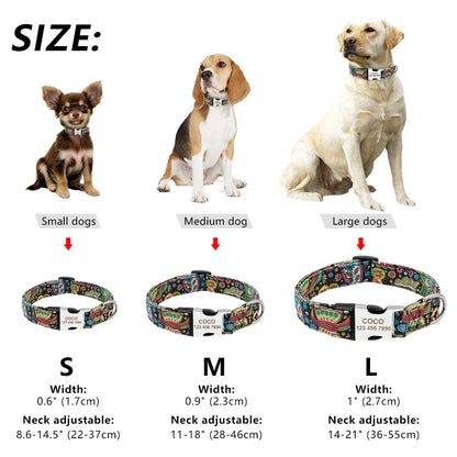 Custom ID Nylon Dog Collar