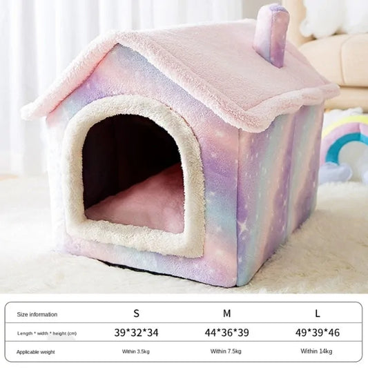 Casa plegable para mascotas de sueño profundo