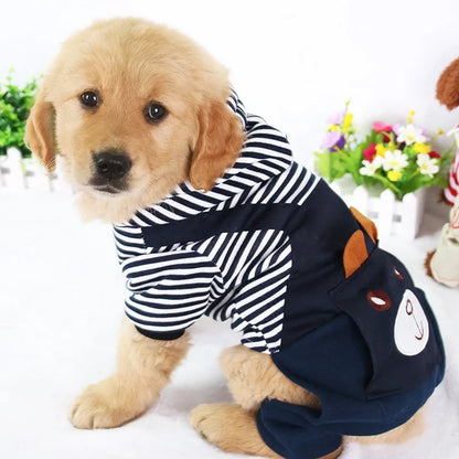 Chic Striped Dog Outfits