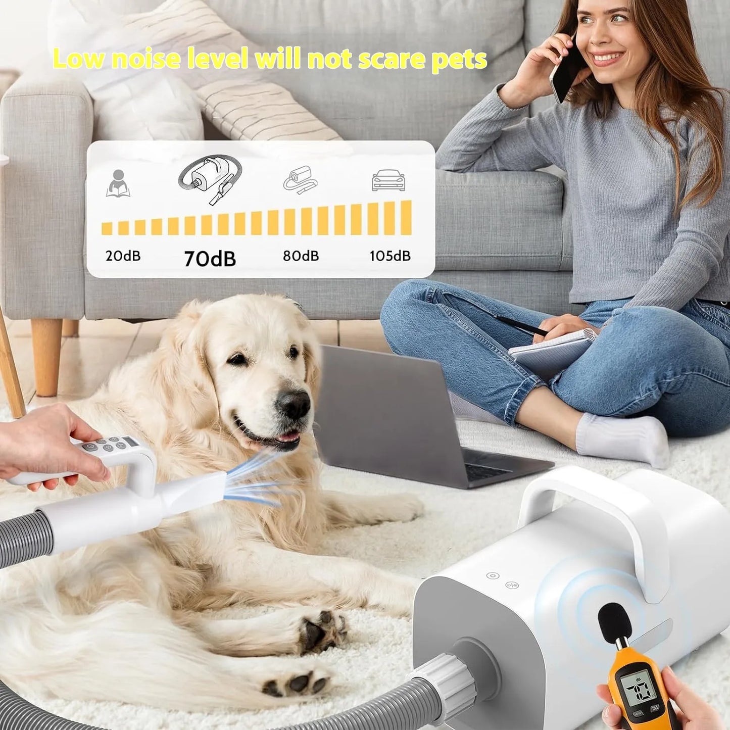 Smart Negative Ion Pet Hair Dryer ( Code: 130 )