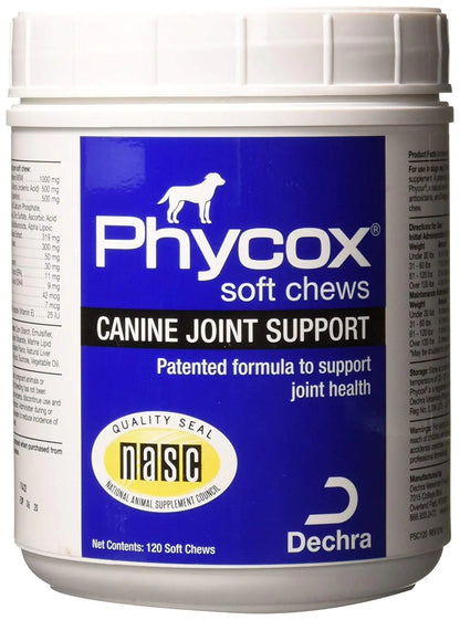 PhyCox Canine Joint Support Soft Chews for Dogs 120 Count