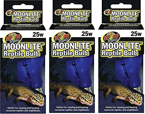 Zoo Med (3er-Pack) Moonlite Reptilienlampe – 25 W