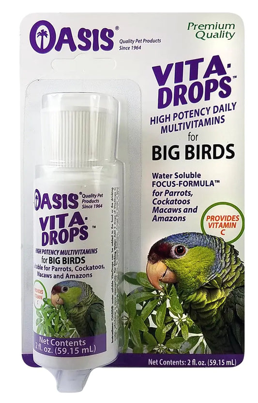 OASIS #80058 Vita Drops for Big Birds 2 oz.