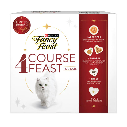 Purina Fancy Feast Feastivities Four Course Feast Wet Cat Food Variety Pack - (Pack of 1) 13.3 oz. Boxes