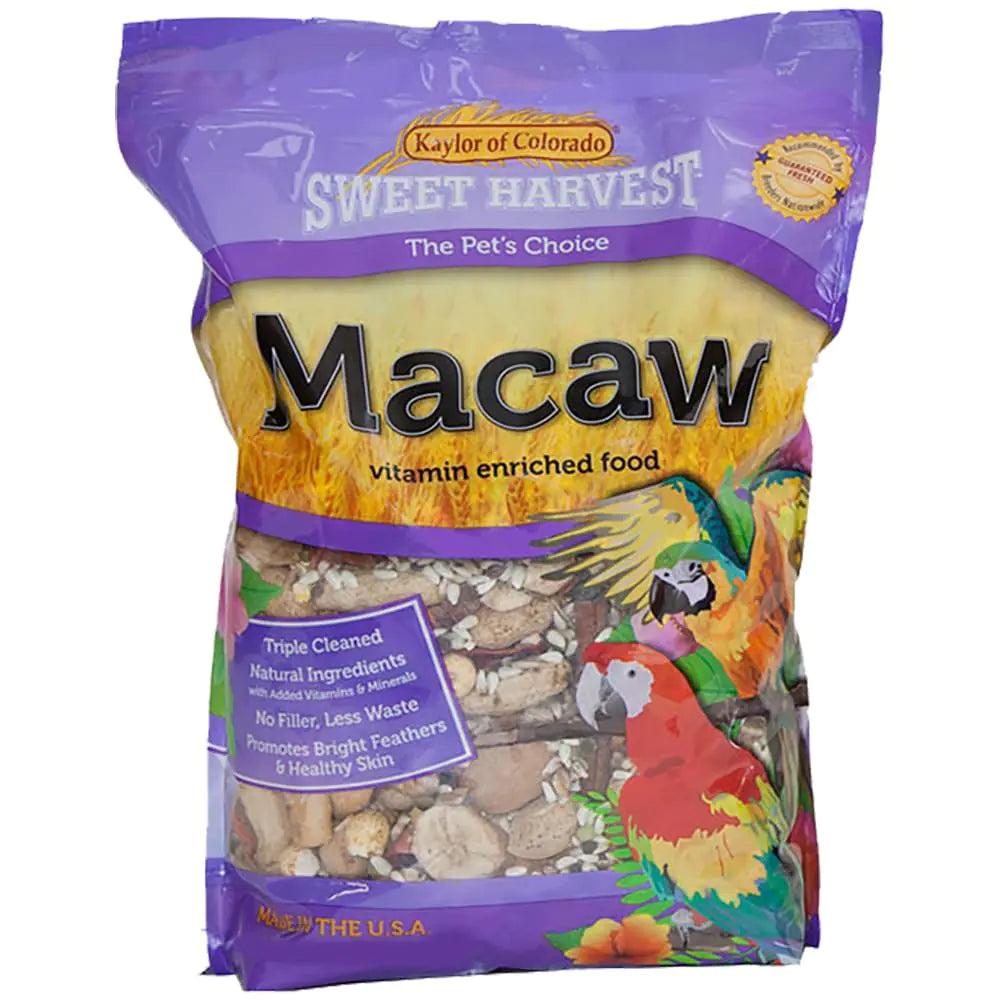 Sweet Harvest Macaw Bird Food 4 lbs Bag - Seed Mix for Macaw Parrots