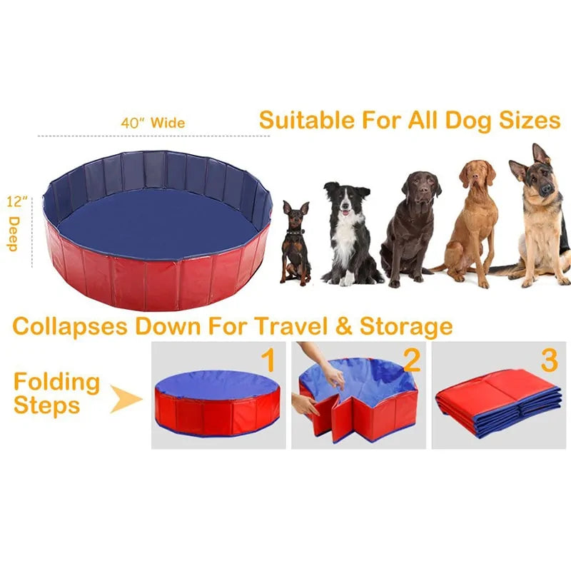 Foldable Swimming Pool Pet Bath