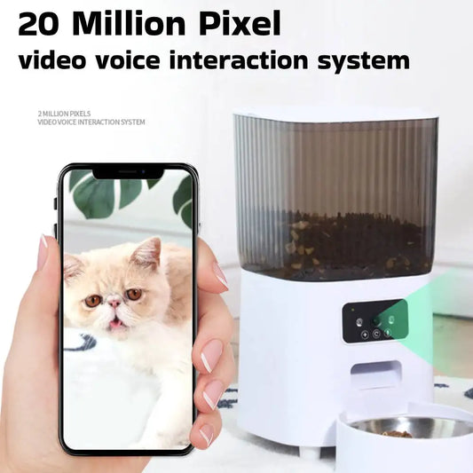 5L TuYa Smart WiFi APP Camera Automatic Pet Feeder