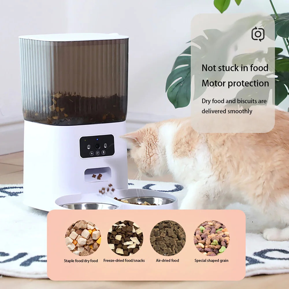 5L TuYa Smart WiFi APP Camera Automatic Pet Feeder