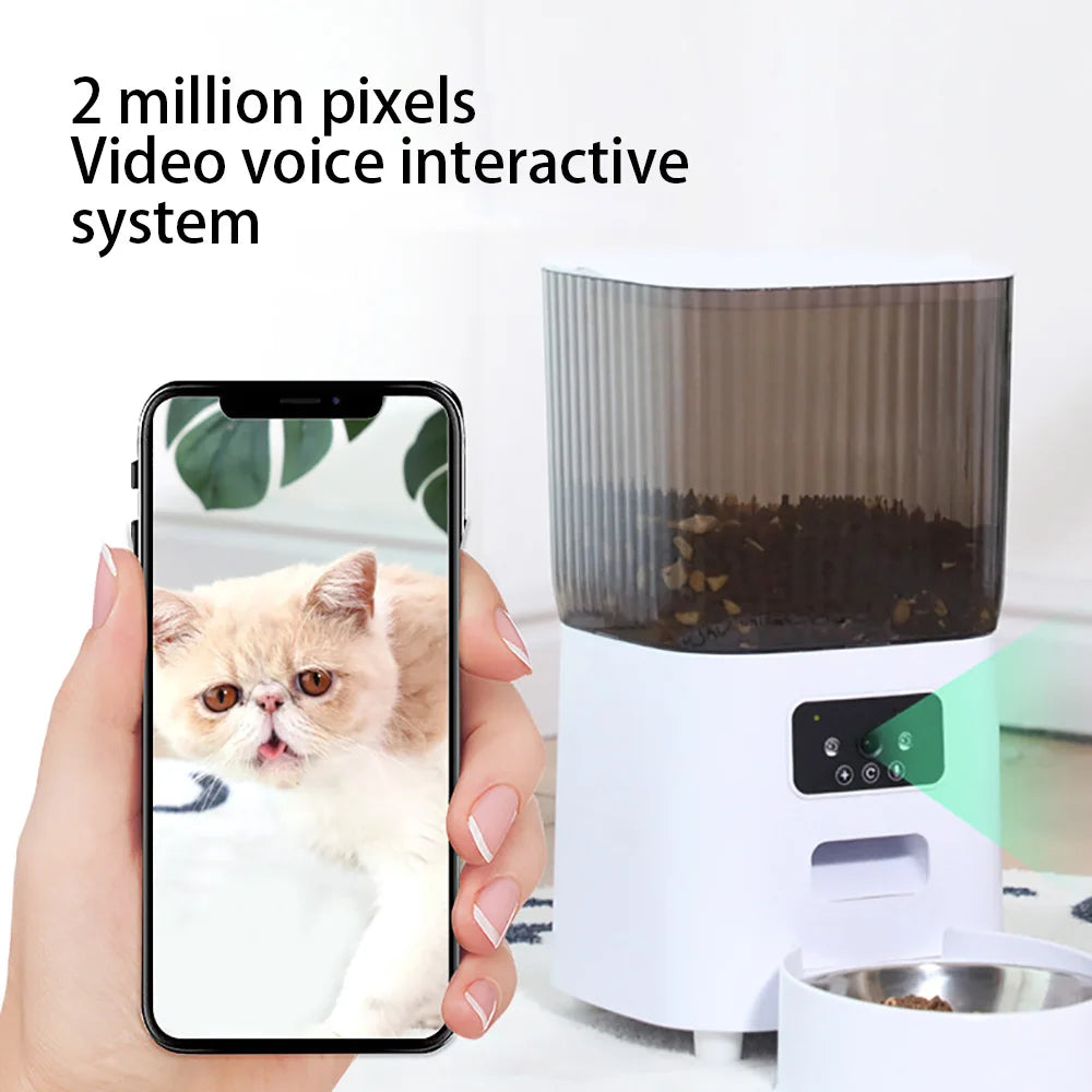 5L Double Bowls Smart Automatic Pet Feeder With Camera