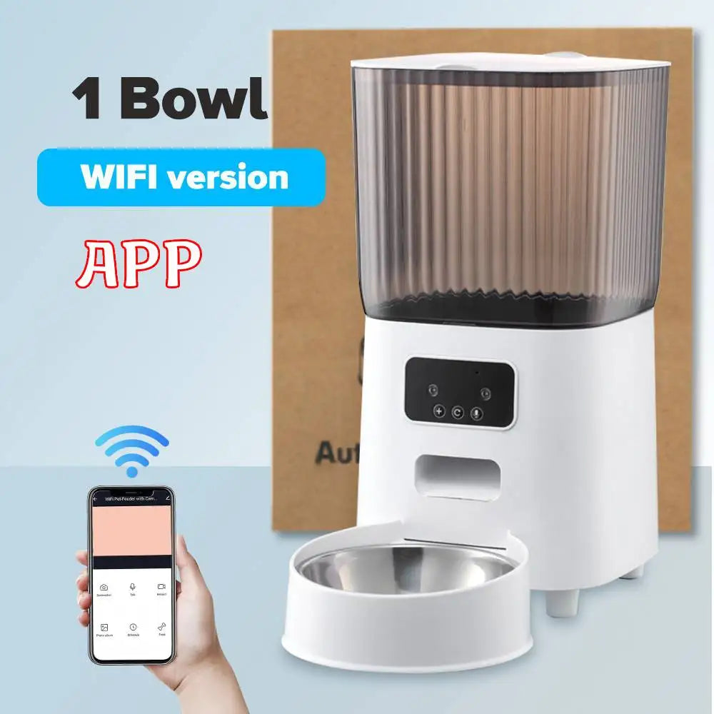 5L TuYa Smart WiFi APP Camera Automatic Pet Feeder