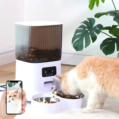 5L Double Bowls Smart Automatic Pet Feeder With Camera