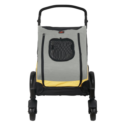 Large Dog Stroller 4 Wheel Pet Trolley Carrier