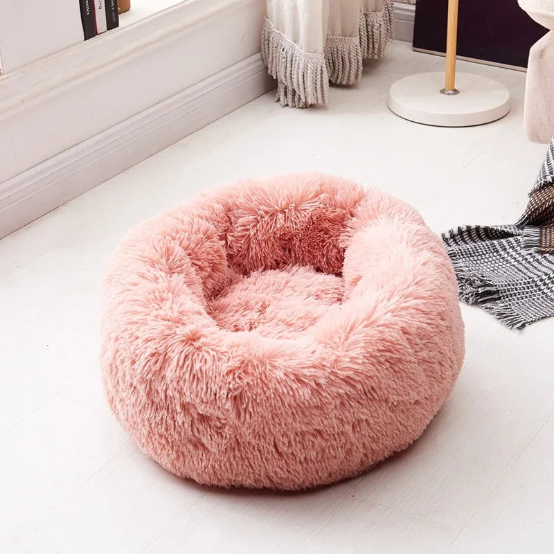 Plush Round Dog Bed