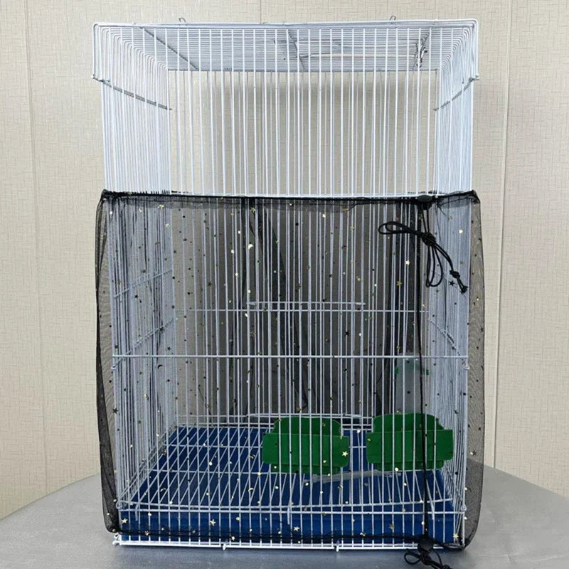 Adjustable Bird Cage Net Cover