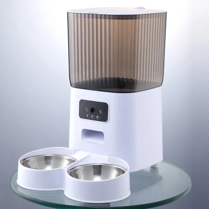 5L Double Bowls Smart Automatic Pet Feeder With Camera