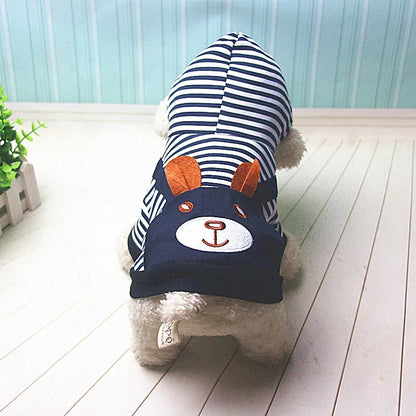 Chic Striped Dog Outfits