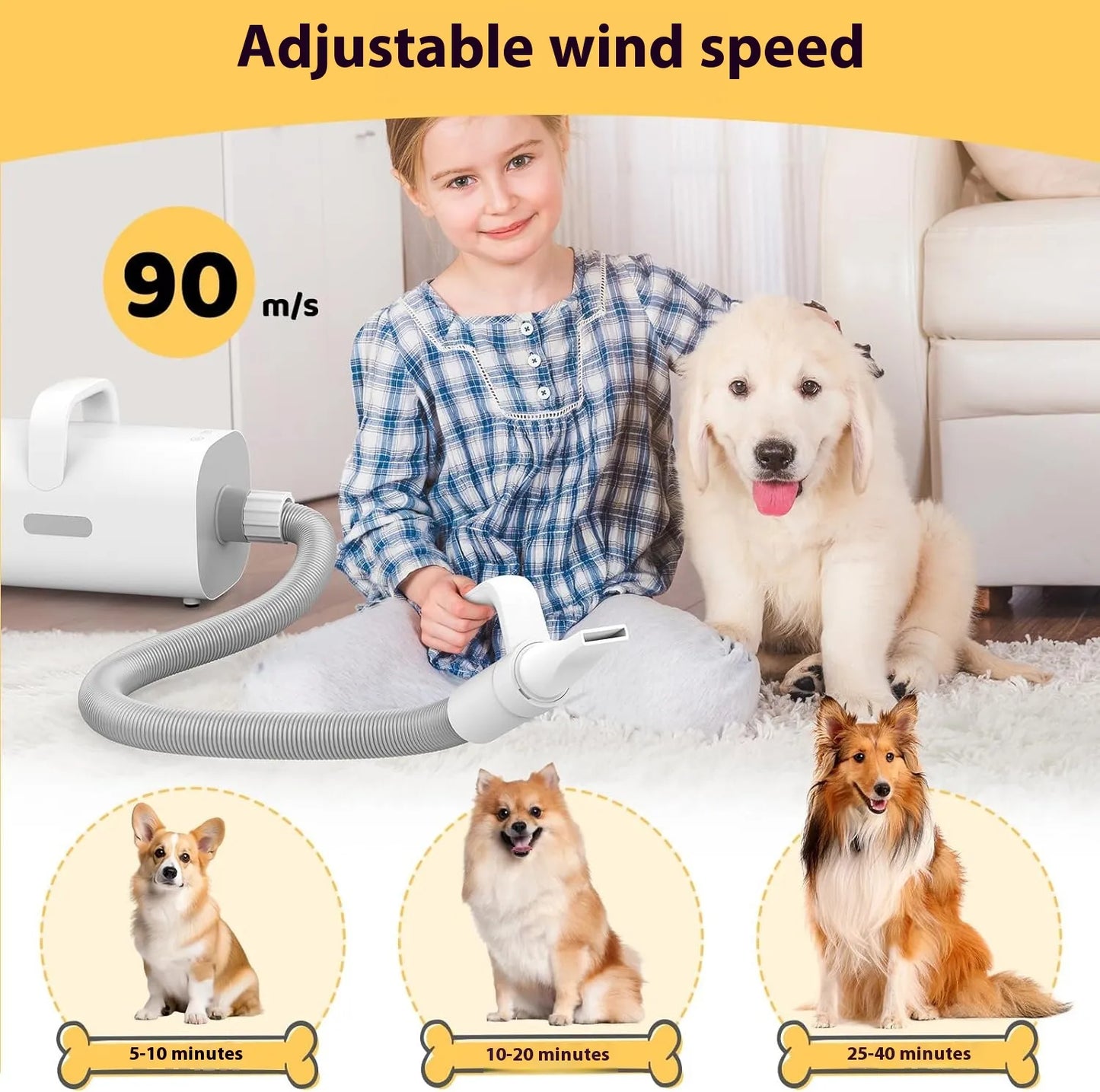 Smart Negative Ion Pet Hair Dryer ( Code: 130 )