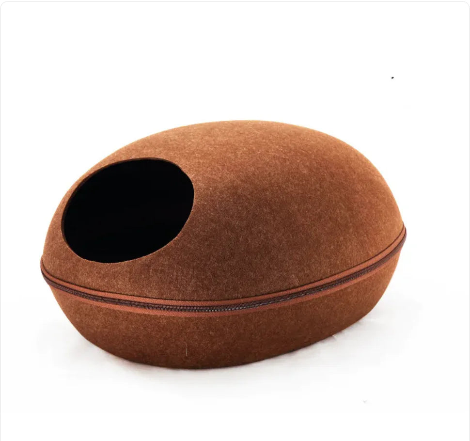 Removable Eggshell Cat Bed