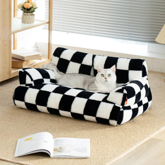 Sofá cama para gatos, suave y lavable, para gatos y perros pequeños. Camas antideslizantes.