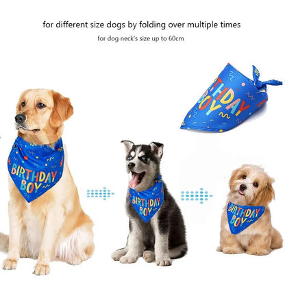 Dog Bandana Large Pet Scarf