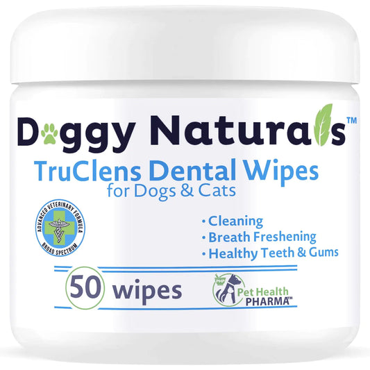 TruClens Pet Dental Wipes for Healthy Teeth (50 Ct)