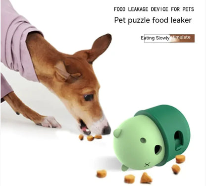 Interactive Rubber Food Feeder Ball for Pets