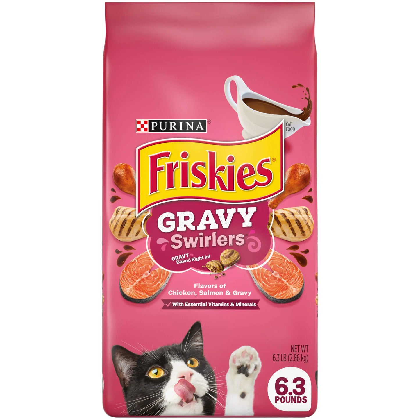 Purina Friskies Gravy Delights Dry Cat Food - 6.3 lb. Bag