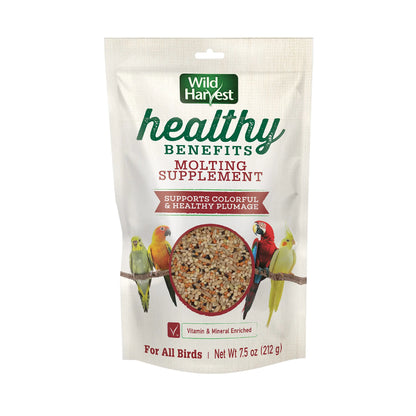 Wild Harvest Healthy Benefits Molting Supplement 7.5 Oz. for All Birds