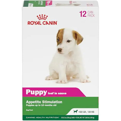 Royal Canin Canine Health Nutrition Puppy Loaf in Sauce Canned Dog Food 5.2 oz cans 12-pack