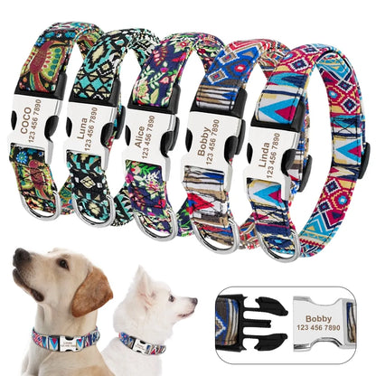 Custom ID Nylon Dog Collar