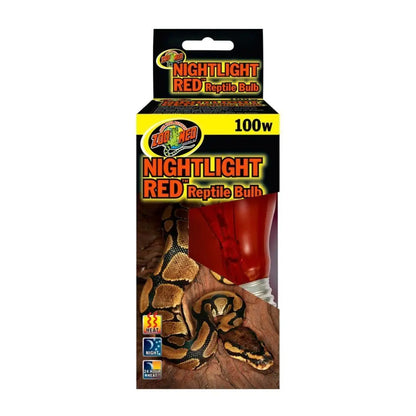 Zoo Med Nightlight Red Reptile Bulb 100 Watts - Pack of 2