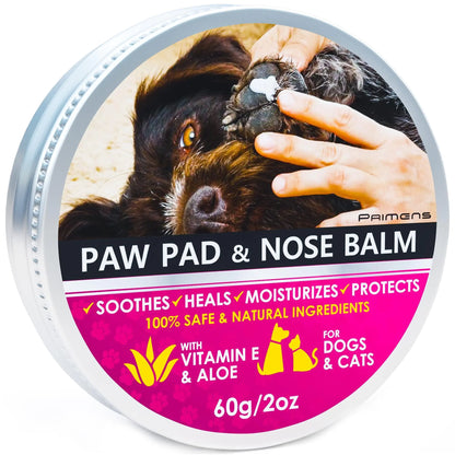 Natural Dog/Cat Paw Balm Dog Paw Protection for Hot Pavement Dog Paw Wax 2 oz