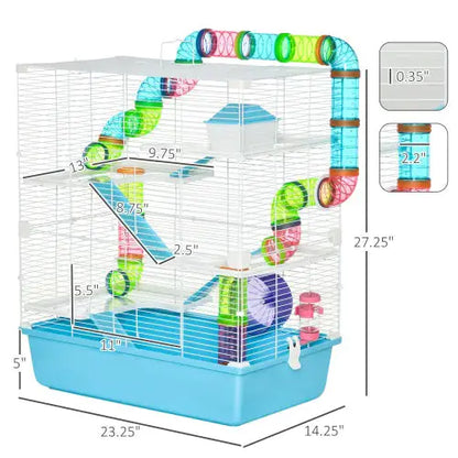 BlueSky 23" Deluxe Hamster Habitat with Tunnels & Handle