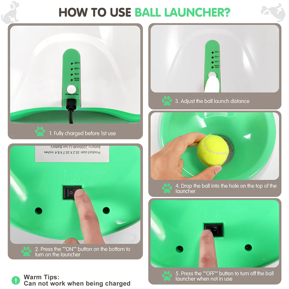 PoochPlay Automatic Tennis Ball Thrower