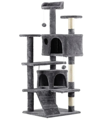 Multi-Level Cat Tree & Activity Tower – Dark Grey