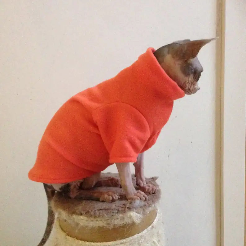 Fleece T-Shirt for Sphynx Cat