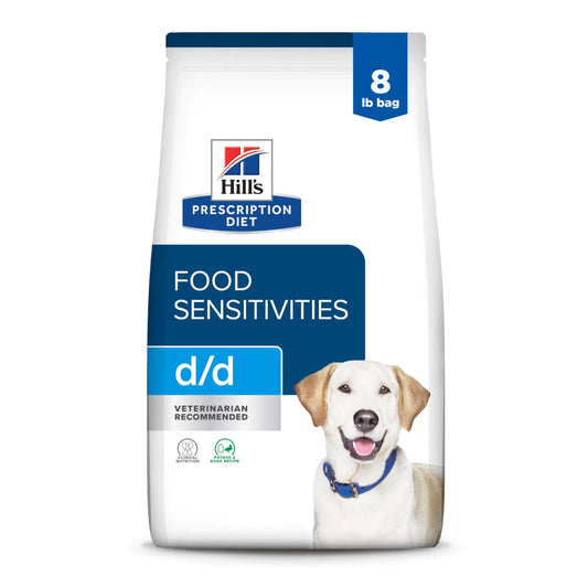 Hills Prescription Diet d/d Skin/Food Sensitivities Potato & Duck Formula Dry Dog Food Veterinary Diet 8 lb. Bag